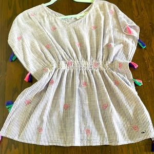 Girls vineyard vines cover up dress size medium